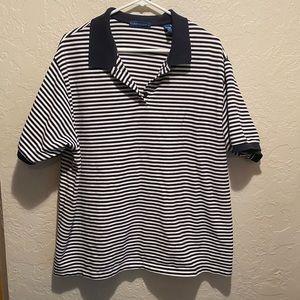 PLUS STRIPPED POLO